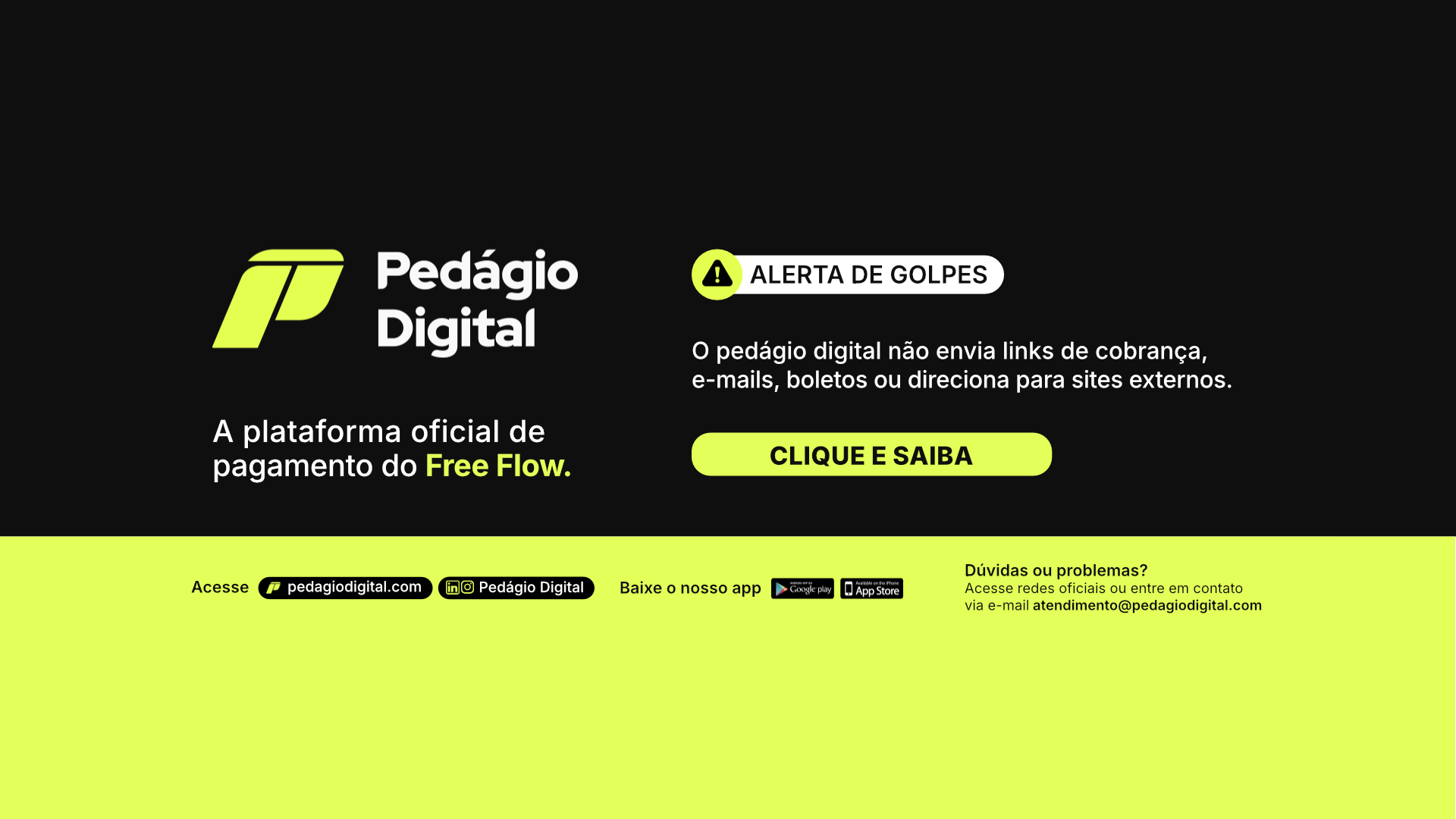 Imagem sobre pedágio digital