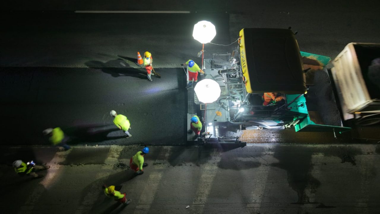 Obras de pavimentação
