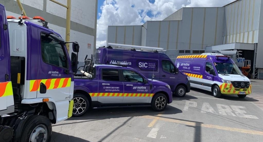 veículos da frota da Motiva Minas_SP