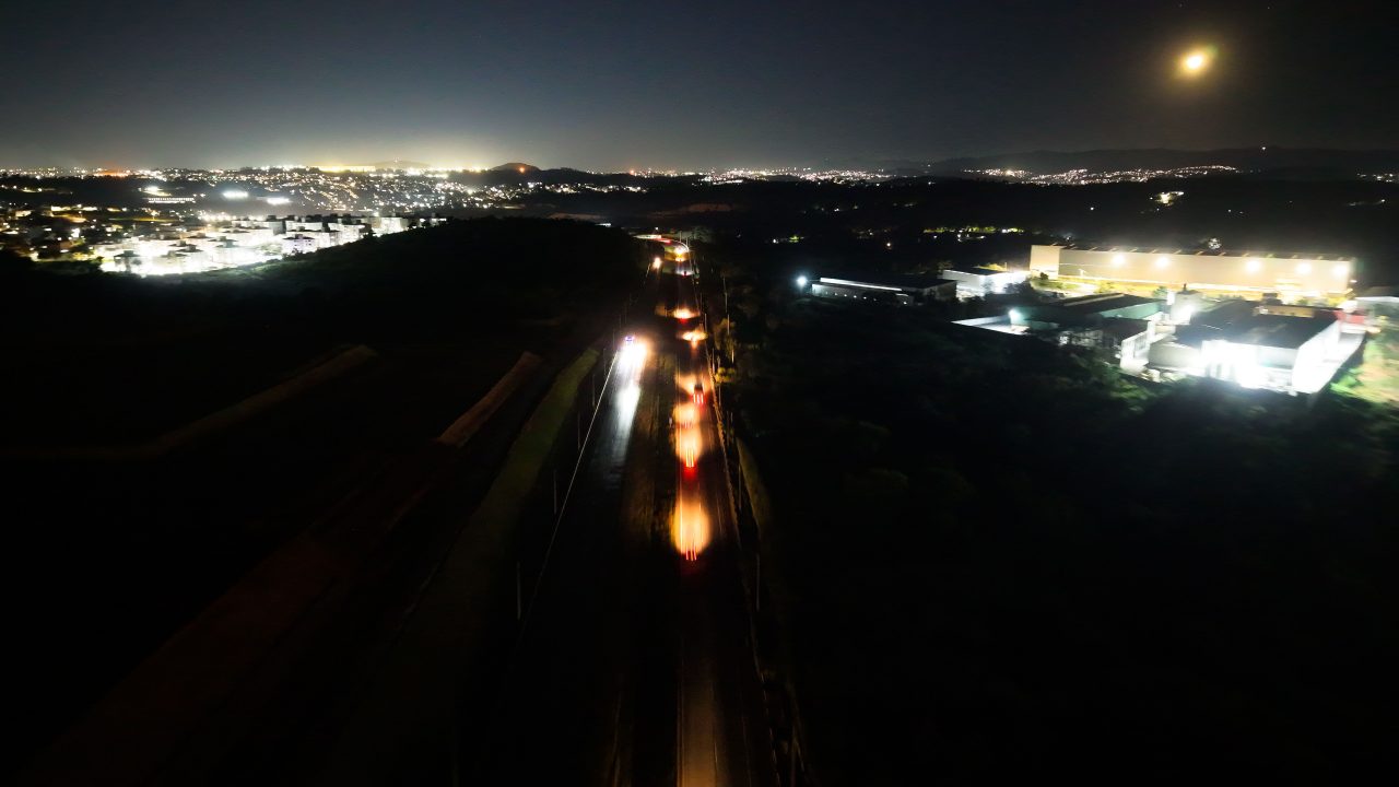 contorno de Betim, ainda sem iluminação