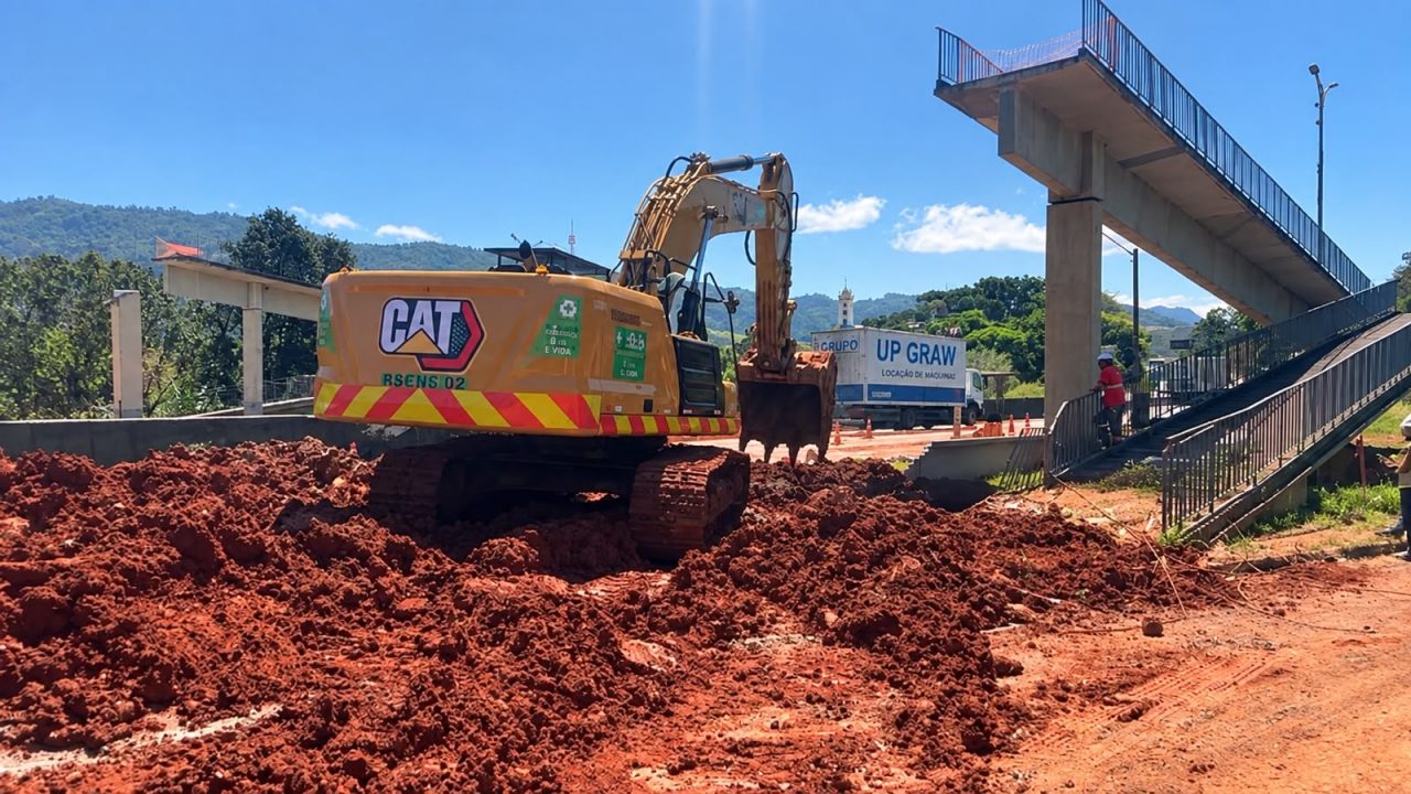 obras da nova passarela