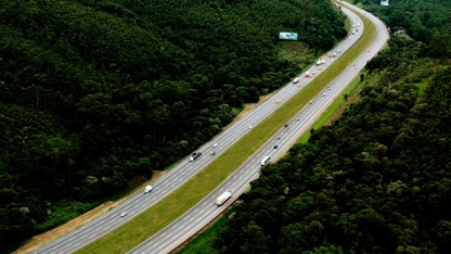 Vista da rodovias do Sistema Anhanguera-Bandeirantes