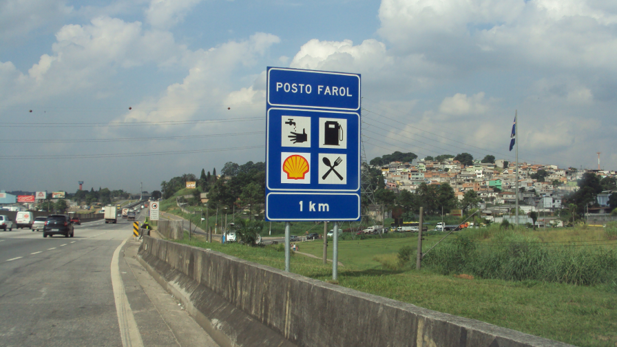 Exemplo de Placa de Sinalização Comercial