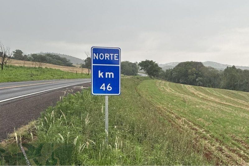 Faixa de domínio da PRVias no km 46 da PR-445 - Crédito: Comunicação PRVias