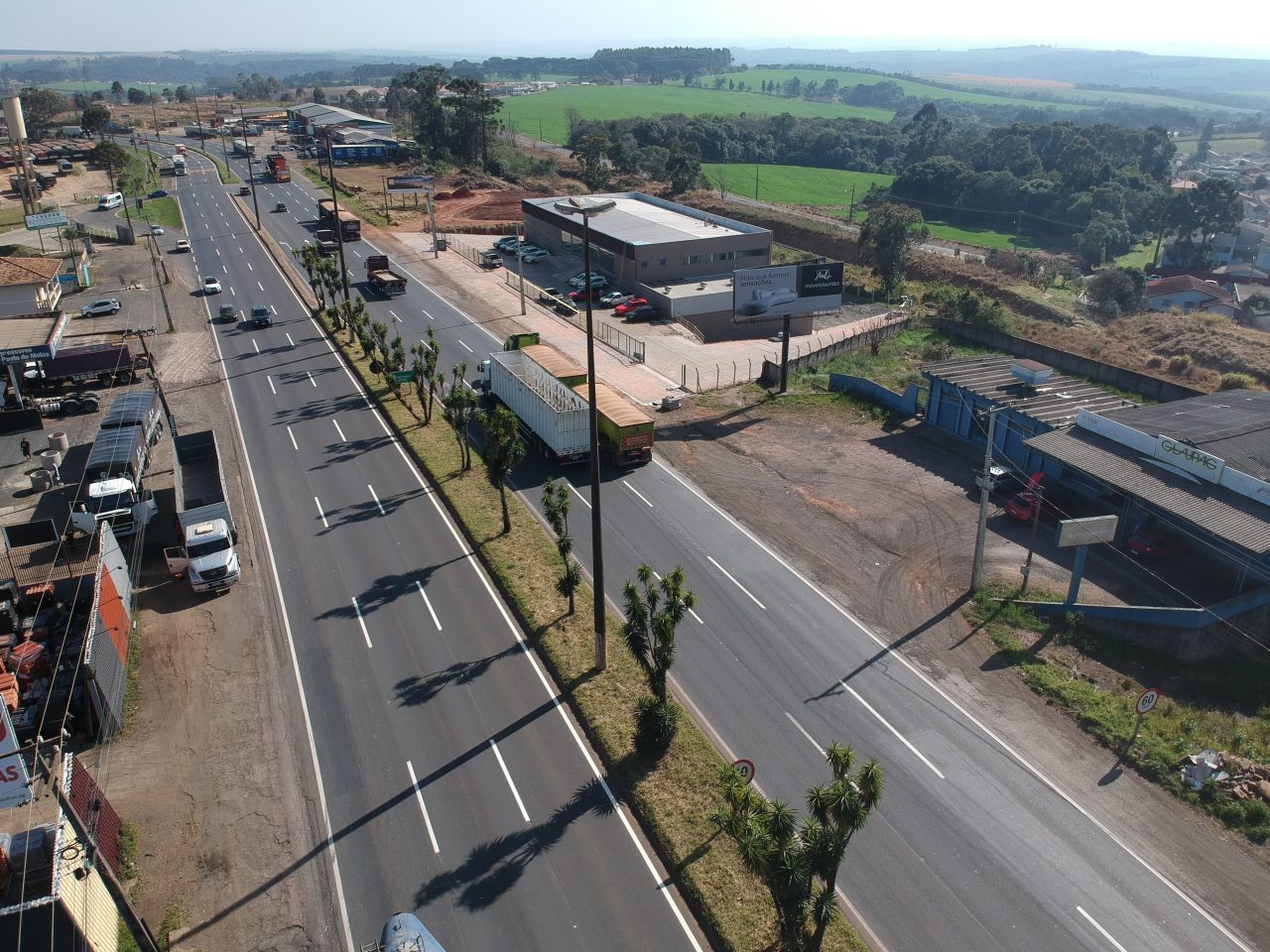  Trecho da BR-373, em Ponta Grossa, receberá intervenções no pavimento - Créditos: Comunicação PRVias