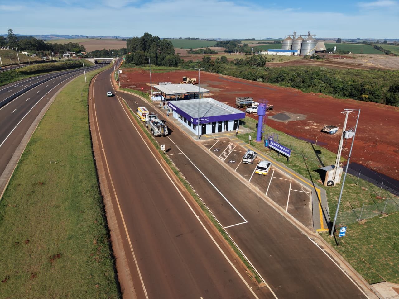 Base da concessionária no km 25 da PR-445, em Tamarana – Créditos: Comunicação Motiva Paraná