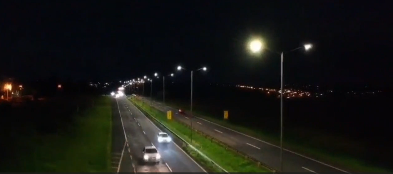 Região da BR-369, entre Arapongas e Apucarana, conta com nova iluminação viária - Crédito: Comunicação Motiva Paraná